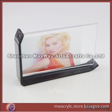 Beautiful Rectangle Freestanding Magnetic Counter Acrylic/Plexiglass Picture/Photo/Card Holder/Frame